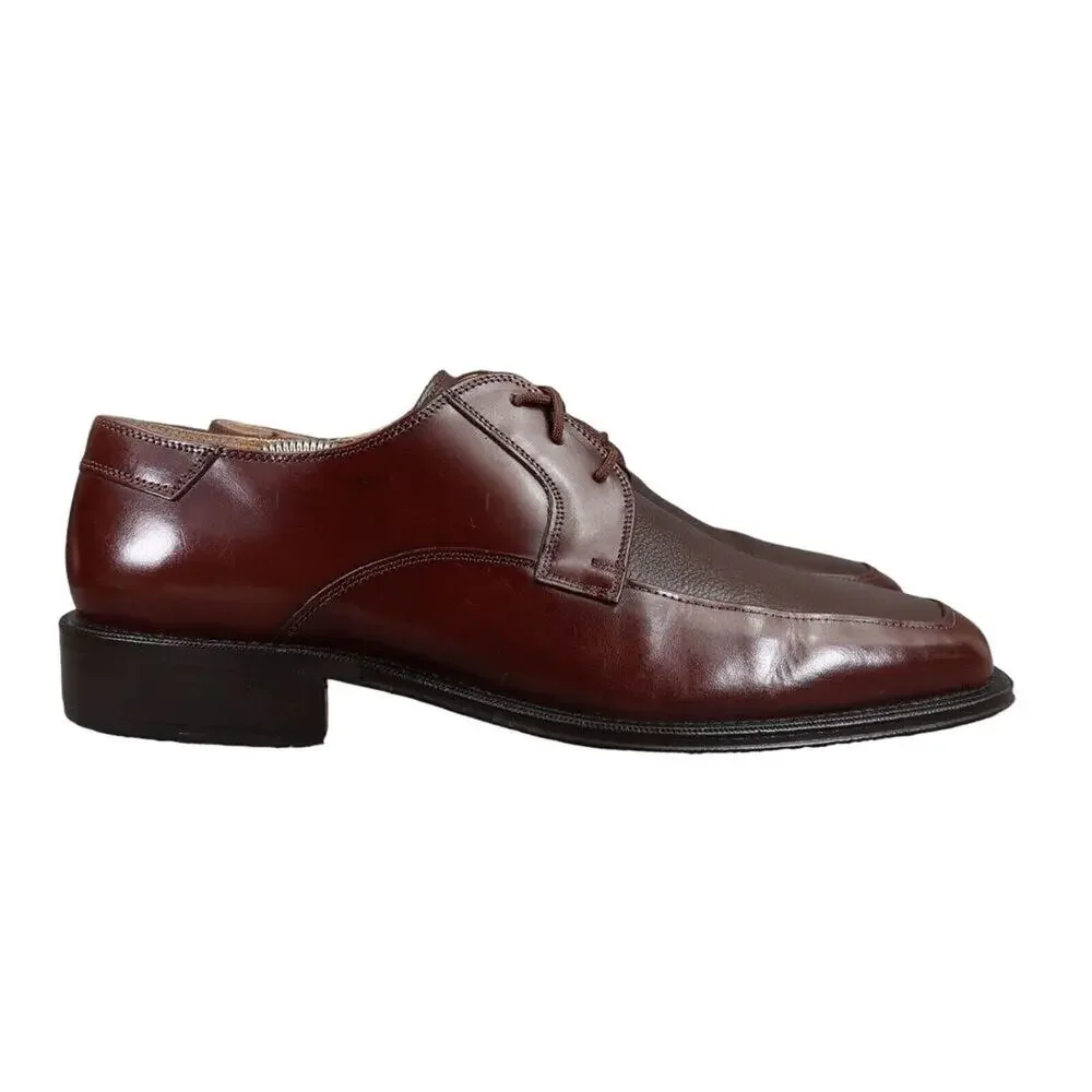 Giorgio Brutini Shoes Mens 12 Oxford Chukka Dress Classic Leather Lace Up Brown